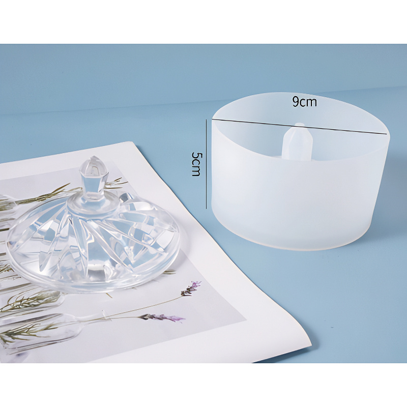 Decorative Footed Container Silicone Mould