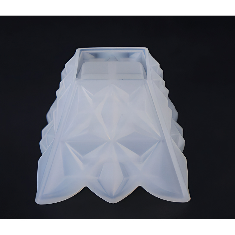 Faceted Lidded Trinket Jar Silicone Mould