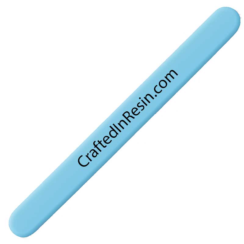 Crafted in Resin Silicone Stirring Stick Blue