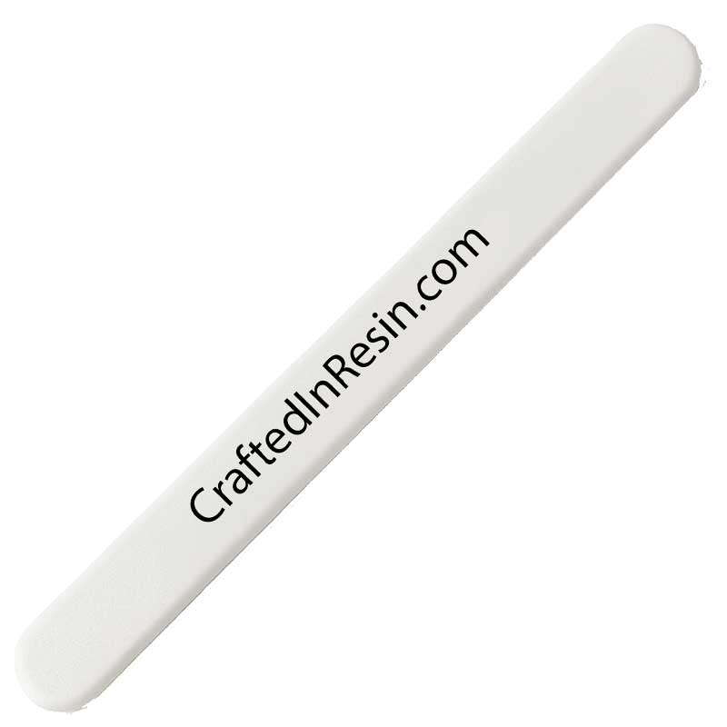 Crafted in Resin Silicone Stirring Stick White