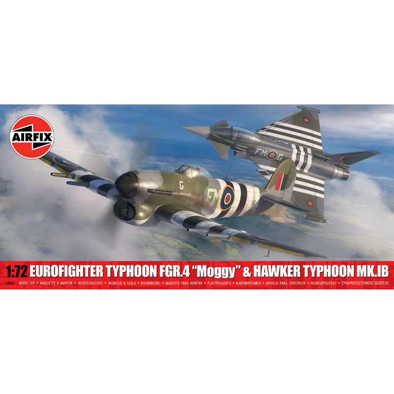 Airfix Eurofighter Typhoon & Hawker Typhoon Twin Pack (1/72) A40001