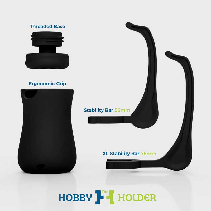 Game Envy Hobby Holder 4-Part Set Black