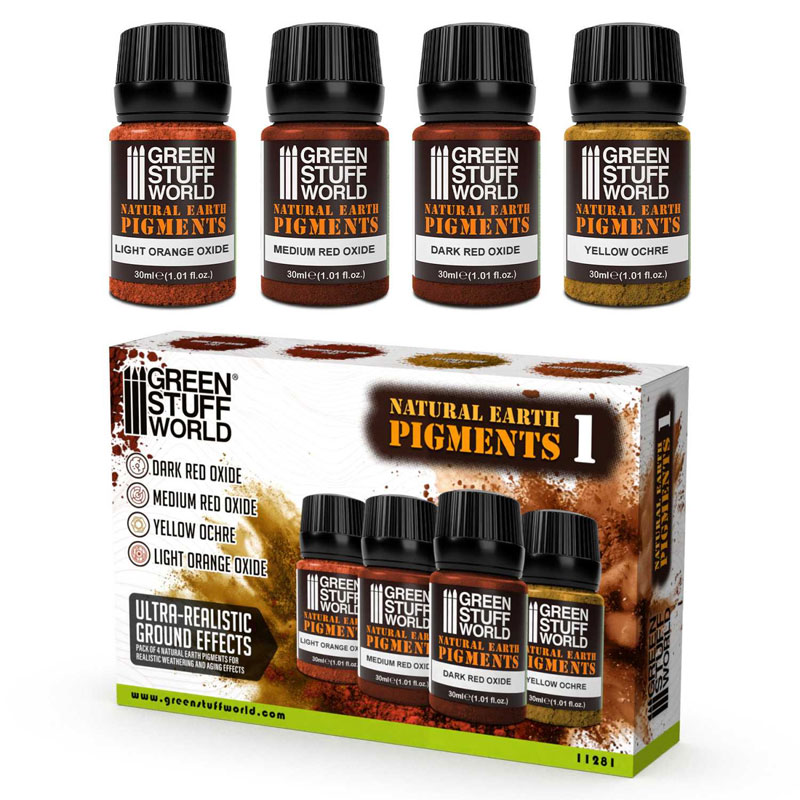 GreenStuffWorld Natural Earth Pigments Set No. 1 11281