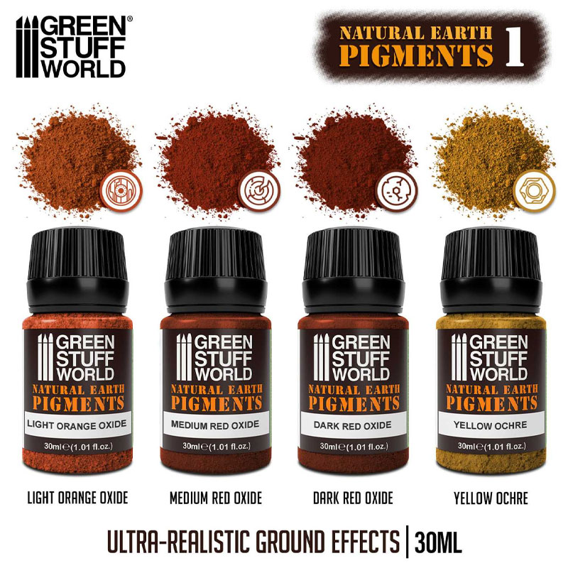 Alternative view of GreenStuffWorld Natural Earth Pigments Set No. 1 11281