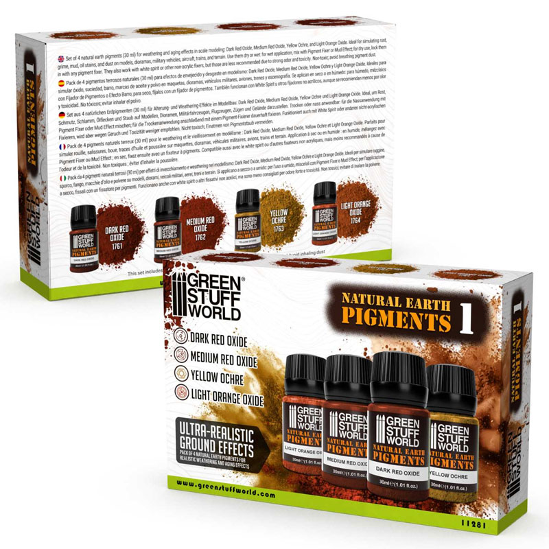 GreenStuffWorld Natural Earth Pigments Set No. 1 11281 - Image 3