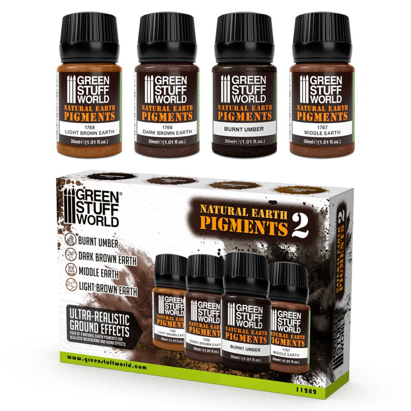 GreenStuffWorld Natural Earth Pigments Set No. 2 11282