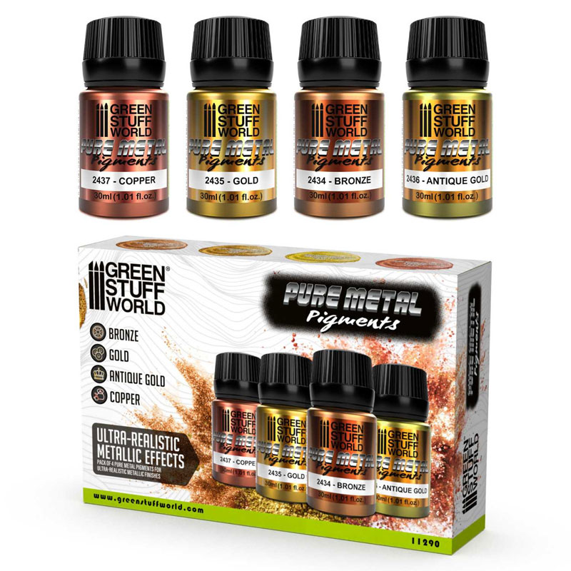 GreenStuffWorld Metallic Pigments Set 11290