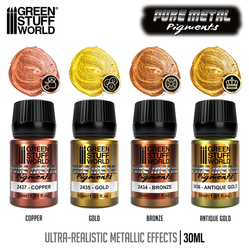 Alternative view of GreenStuffWorld Metallic Pigments Set 11290