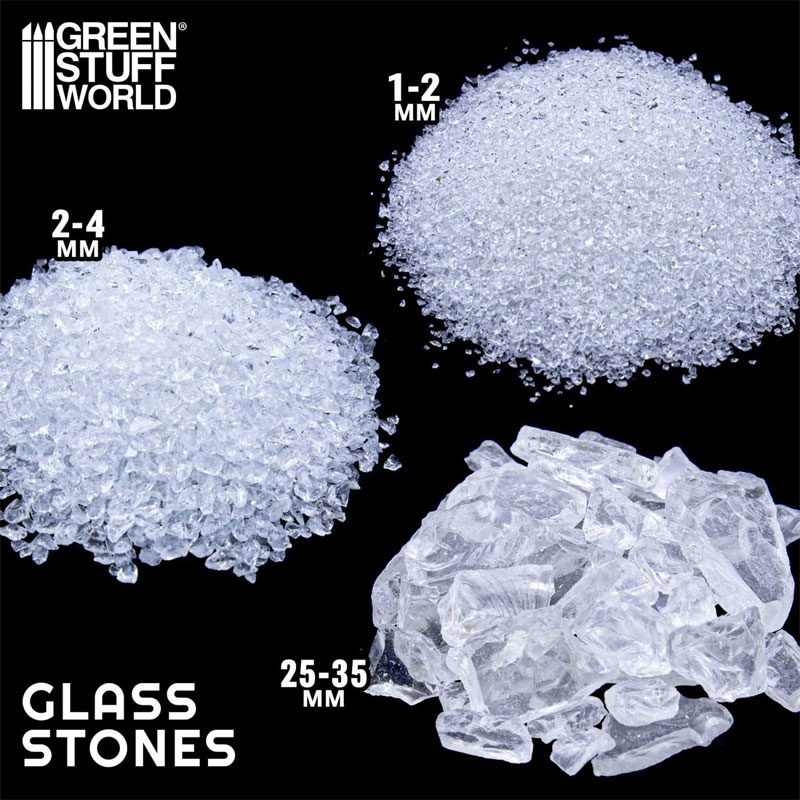 GreenStuffWorld Crushed Glass Stones 1-2mm 14593 - Image 3