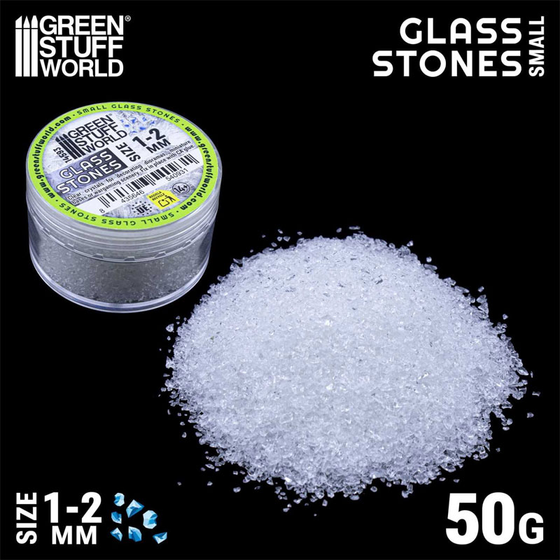 GreenStuffWorld Crushed Glass Stones 1-2mm 14593 - Image 4