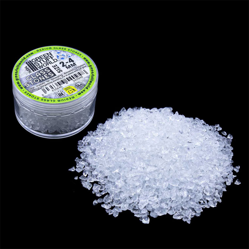 GreenStuffWorld Crushed Glass Stones 2-4mm 14594 GreenStuffWorld Crushed Glass Stones 2-4mm 14594