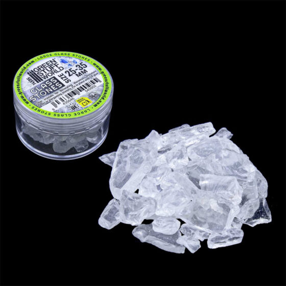 GreenStuffWorld Crushed Glass Stones 25-35mm 14595 GreenStuffWorld Crushed Glass Stones 25-35mm 14595