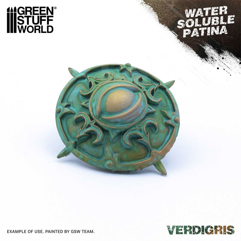 Alternative view of GreenStuffWorld Water Soluble Patina Verdigris (60ml) 5702