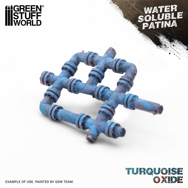 Alternative view of GreenStuffWorld Water Soluble Patina Turquoise Oxide (60ml) 5703