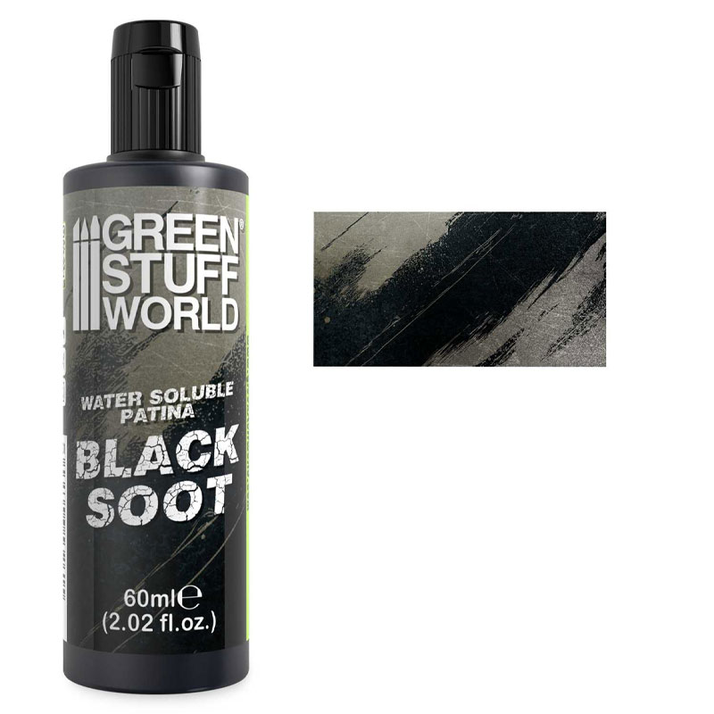 GreenStuffWorld Water Soluble Patina Black Soot (60ml) 5901 GreenStuffWorld Water Soluble Patina Black Soot (60ml) 5901