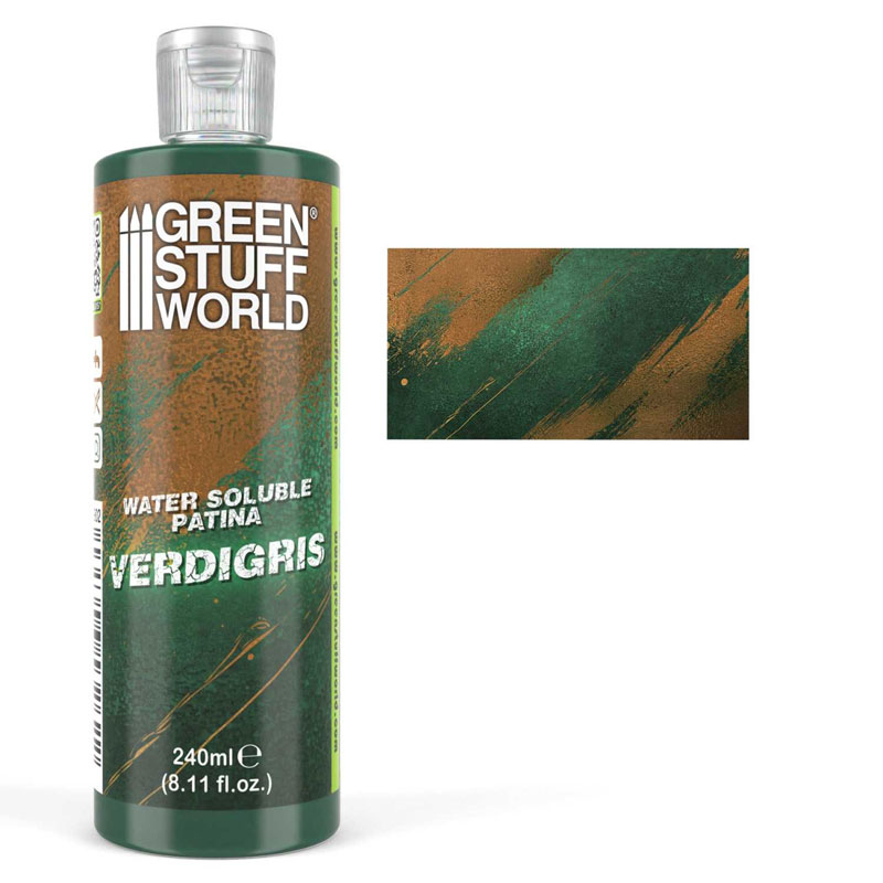 GreenStuffWorld Water Soluble Patina Verdigris (240ml) 5902 GreenStuffWorld Water Soluble Patina Verdigris (240ml) 5902