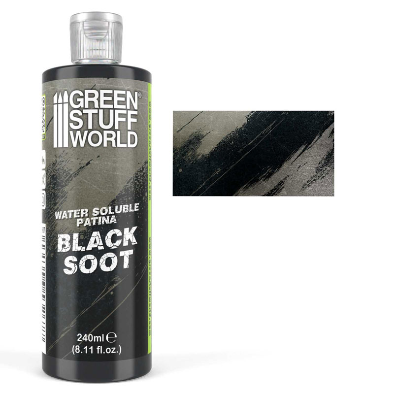 GreenStuffWorld Water Soluble Patina Black Soot (240ml) 5907 GreenStuffWorld Water Soluble Patina Black Soot (240ml) 5907