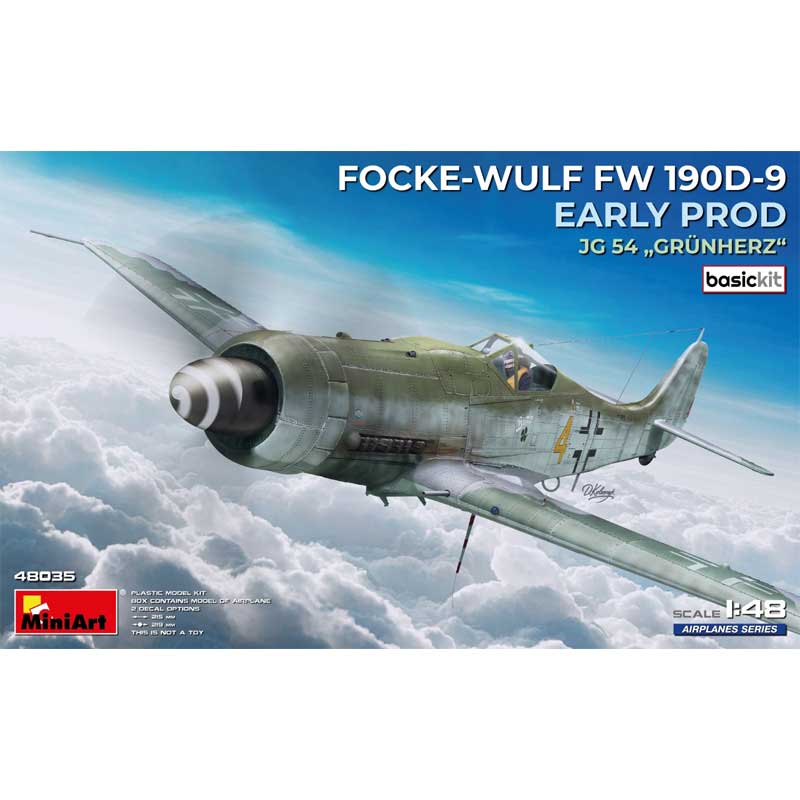 MiniArt Focke-Wulf Fw 190D-9 Early JG54 Grunherz (1/48) 48035