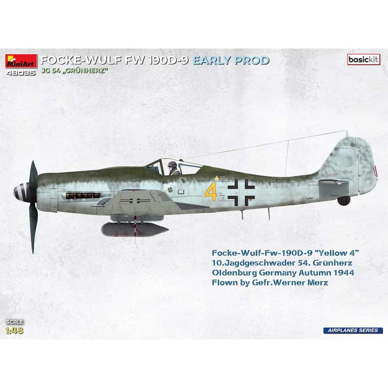 Alternative view of MiniArt Focke-Wulf Fw 190D-9 Early JG54 Grunherz (1/48) 48035