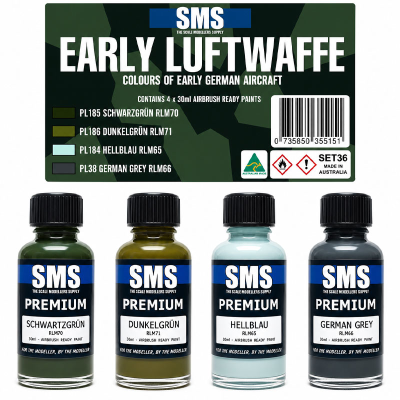 Alternative view of SMS Early Luftwaffe Colour Set SET36