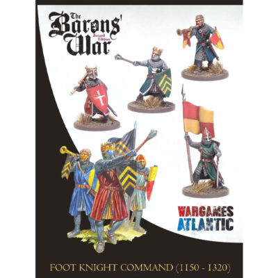 Wargames Atlantic Foot Knight Command (1150-1320) (28mm) WAAAC010