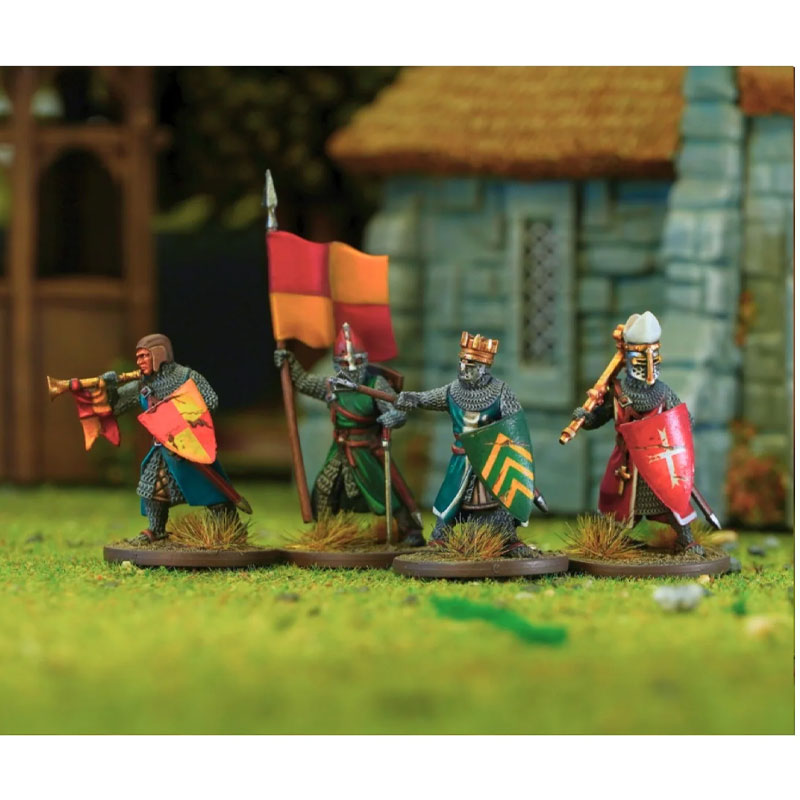 Alternative view of Wargames Atlantic Foot Knight Command (1150-1320) (28mm) WAAAC010