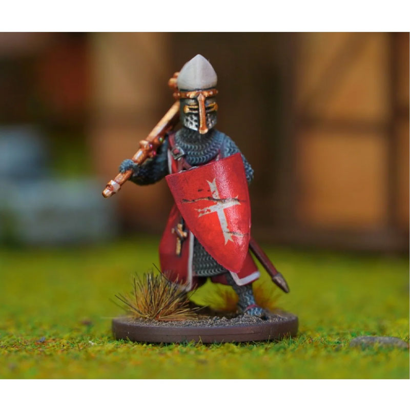 Wargames Atlantic Foot Knight Command (1150-1320) (28mm) WAAAC010 - Image 4