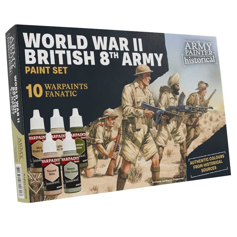 The Army Painter WWII British 8th Army Paint Set WP8113P