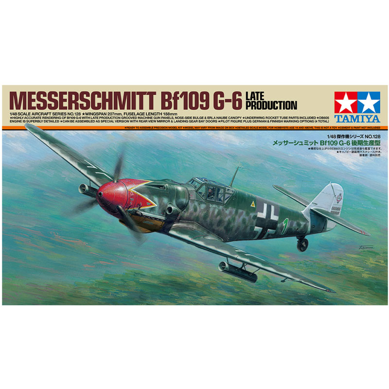 Tamiya Bf 109 G-6 Late Model (1/48) 61128