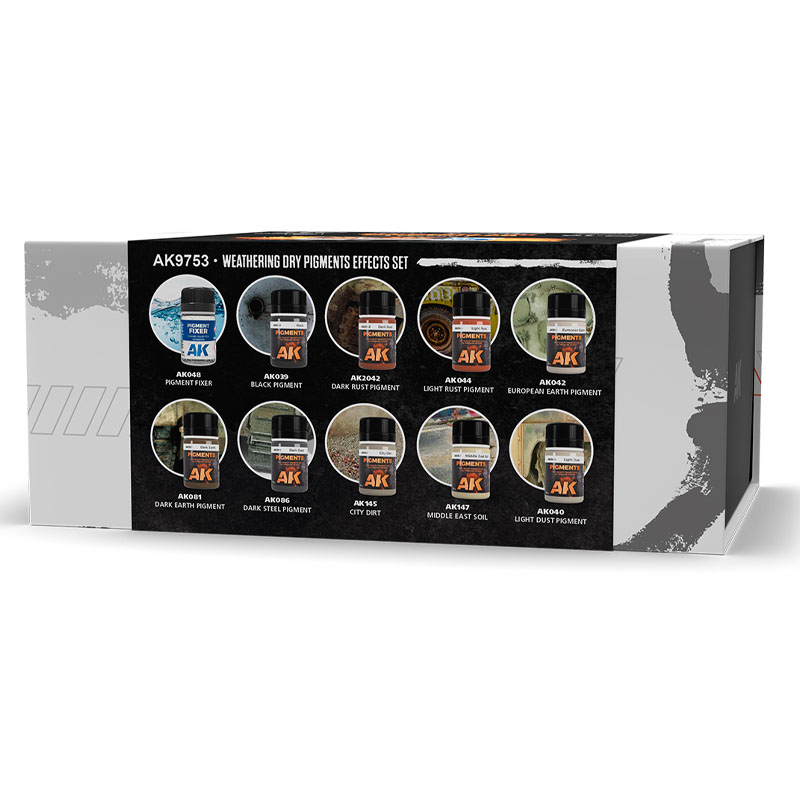Alternative view of AK Interactive Weathering Dry Pigments Effects Set AK9753