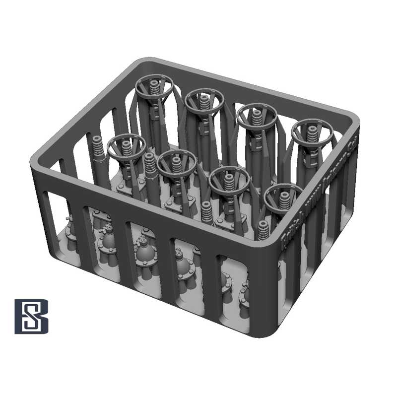 Alternative view of BSK Model British WWII Antenna Mount Set (1/35) BSKC35016