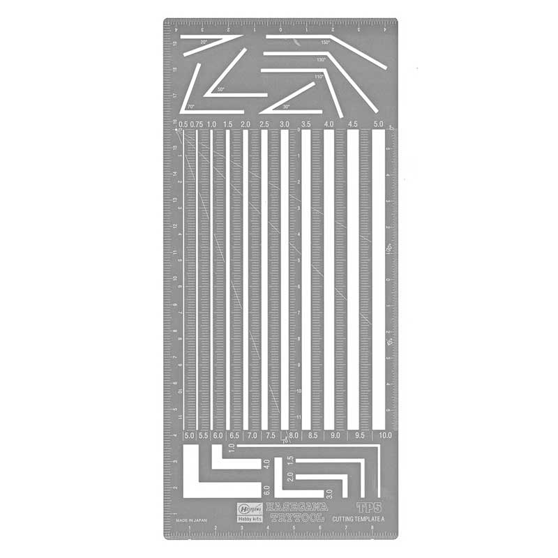 Alternative view of Hasegawa Cutting Template A Parallel Width Ruler TP5