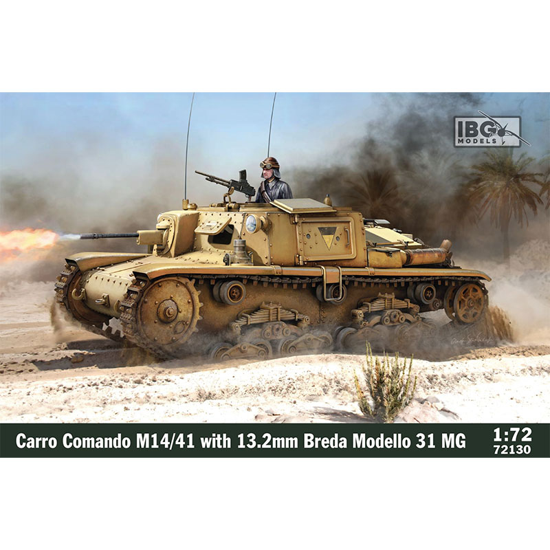 IBG Models Carro Comando M14/41 with Breda Modello (1/72) 72130