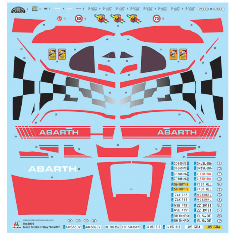 Alternative view of Italeri Iveco S-Way Abarth Truck (1/24) 3976