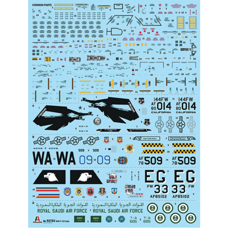 Alternative view of Italeri McDonnell Douglas F-15C Eagle (1/48) 92763