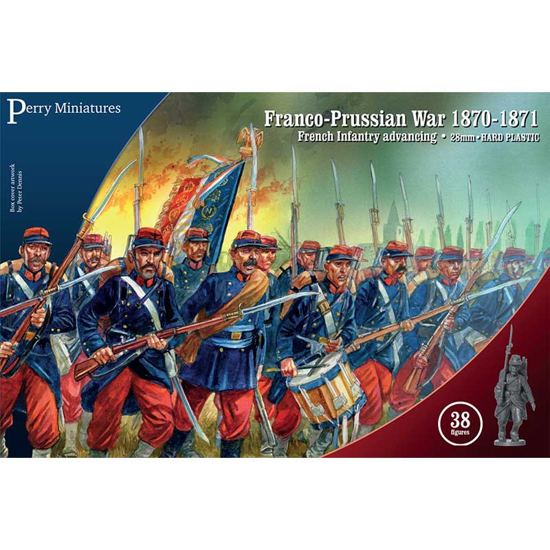 Perry Miniatures Franco-Prussian War French Infantry Advancing (28mm)