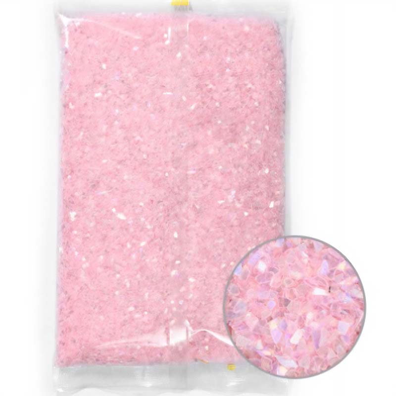 Pink Iridescent Glass Flakes (450g) RS2010