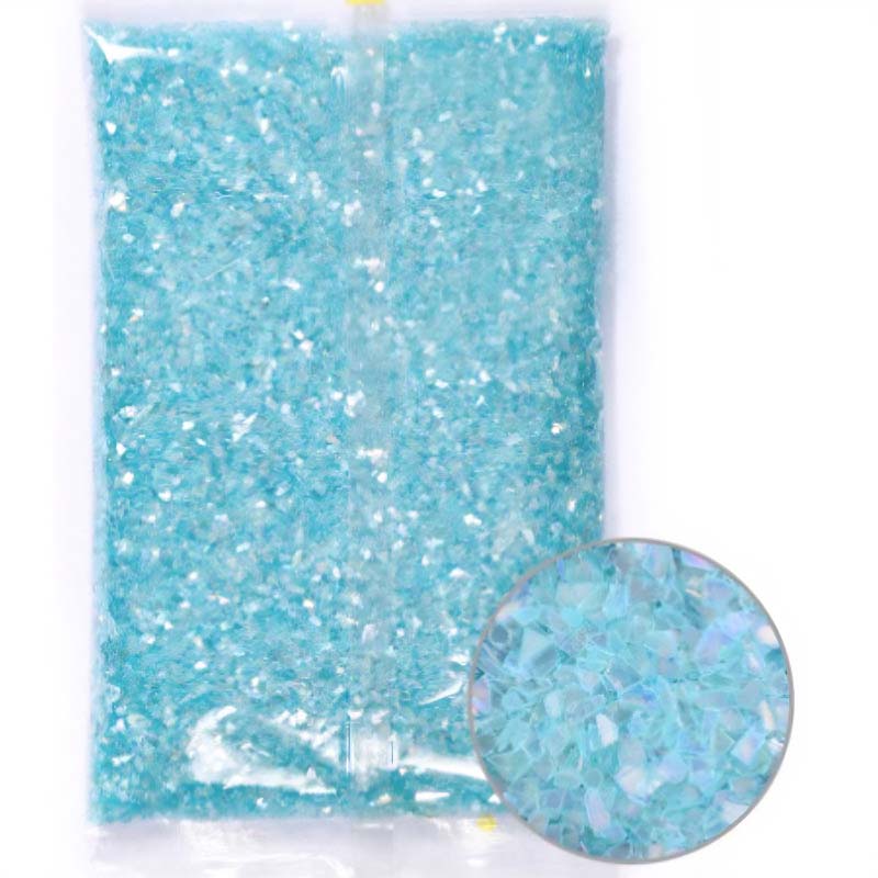 Blue Iridescent Glass Flakes (450g) RS2011
