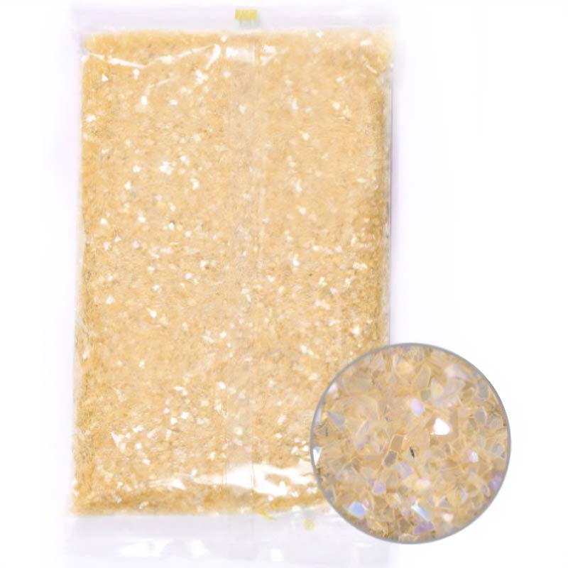 Champagne Iridescent Glass Flakes (450g) RS2013