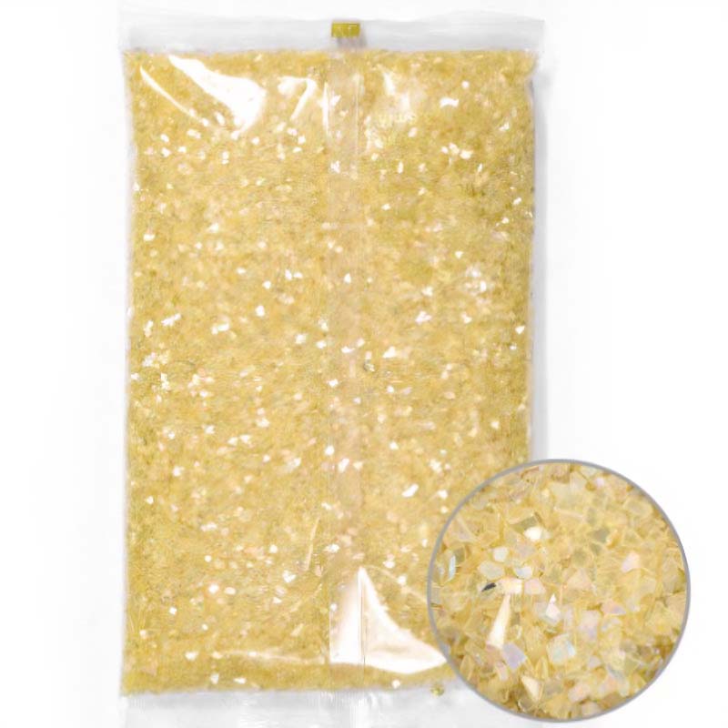 Gold Iridescent Glass Flakes (450g) RS2014