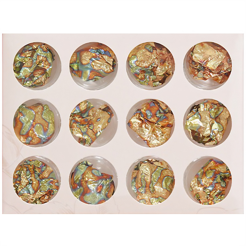 12 Pot Chameleon Metallic Flake Set RS2037