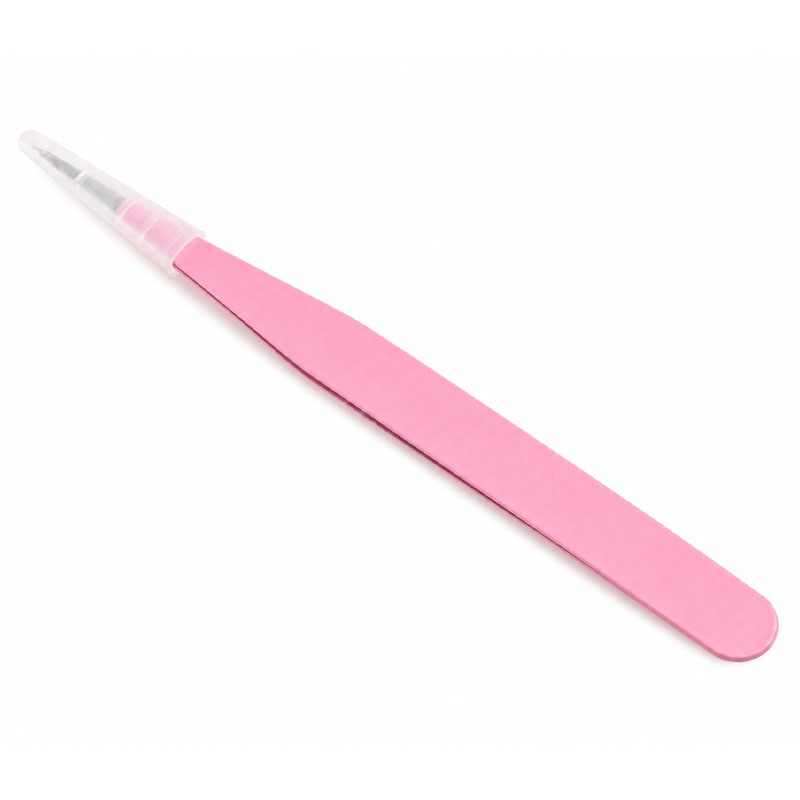 Pink Straight Tweezers RS2046