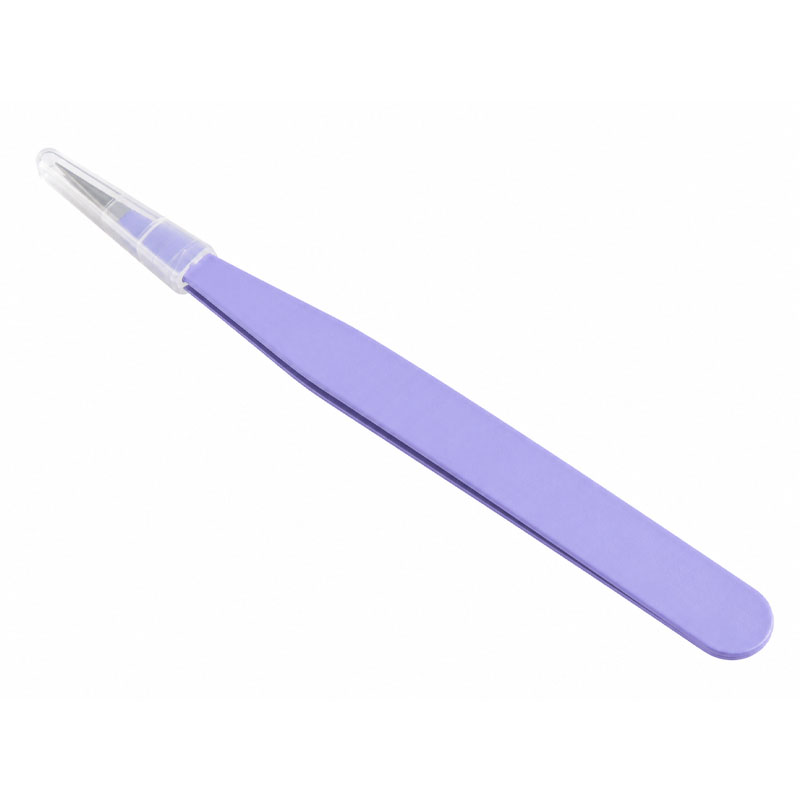 Purple Straight Tweezers RS2050