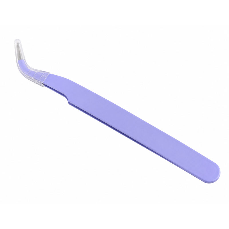 Purple Curved Tweezers RS2051