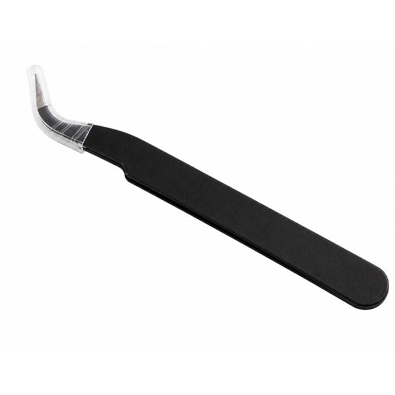 Black Curved Tweezers RS2057