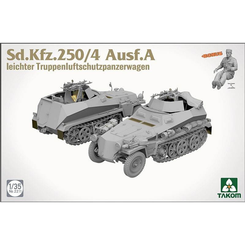 Alternative view of Takom Sd.Kfz. 250/4 Ausf.A Anti-Aircraft Half-Track (1/35) 02211
