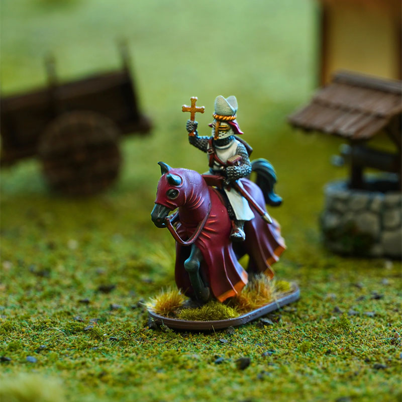 Alternative view of Wargames Atlantic Mounted Knight Command (1150-1320) (28mm) WAAAC011