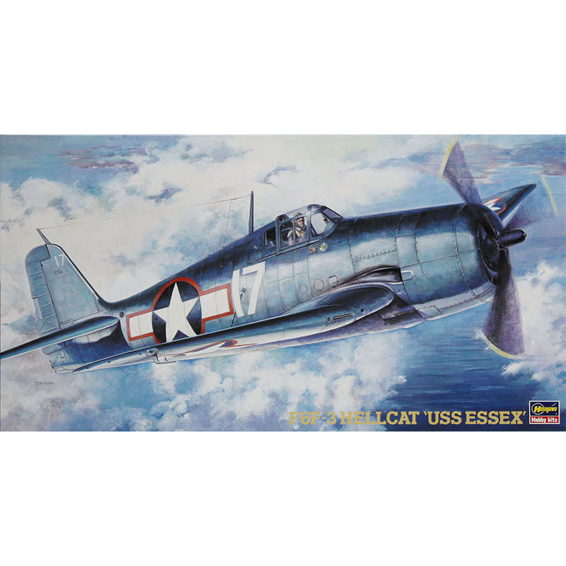 Hasegawa Grumman F6F-3 Hellcat USS Essex (1/48) HAJT34