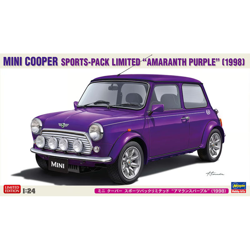Hasegawa 1998 Mini Cooper Sports-Pack Limited Amaranth Purple (1/24)