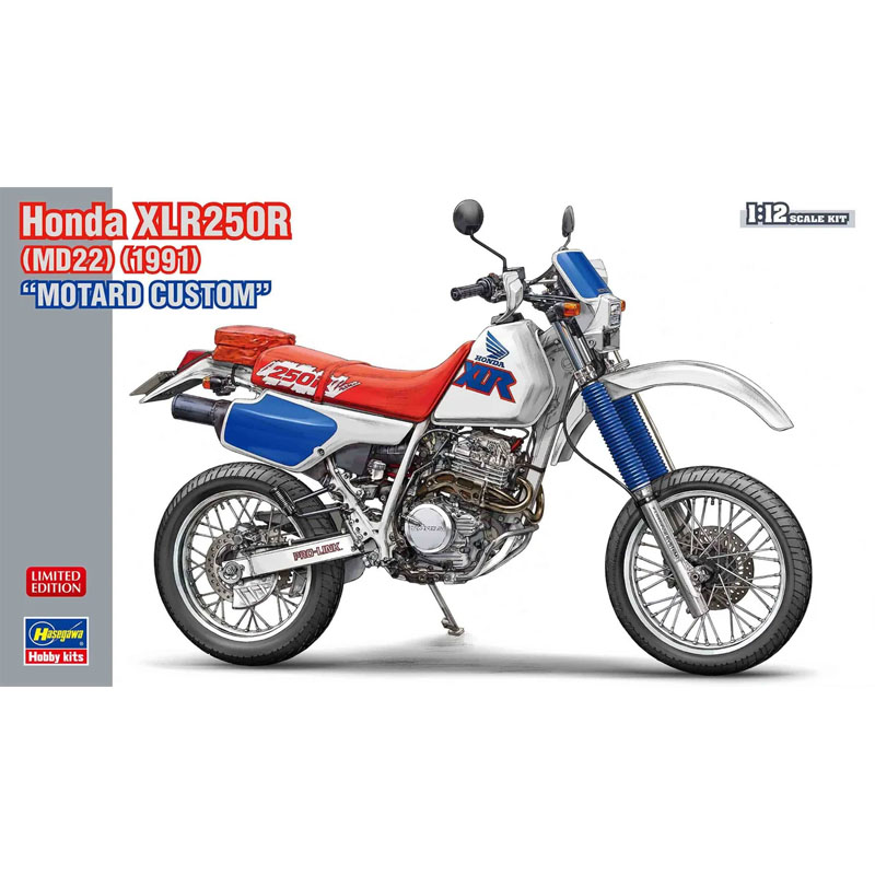 Hasegawa 1991 Honda XLR250R Motard Custom (1/12) HALE21779